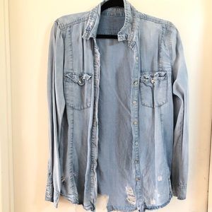 BLANK jean button down shirt